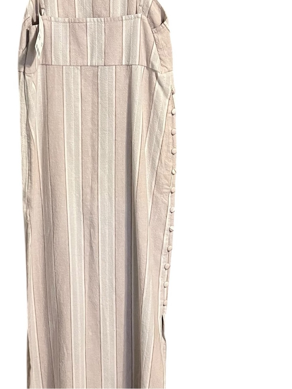 NWT Urban Outfitters Sicily Linen Side Button Midi Dress Medium - Picture 8 of 8
